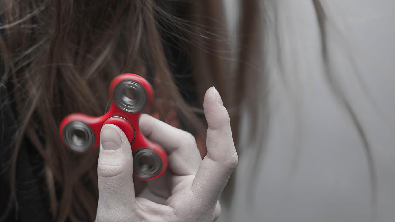 fidget spinner close up