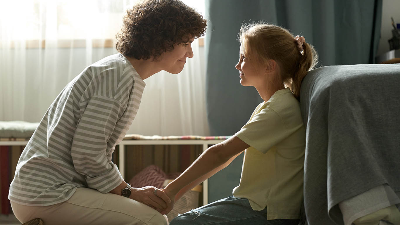 Mom actively listening to daughter showing the power of validation
