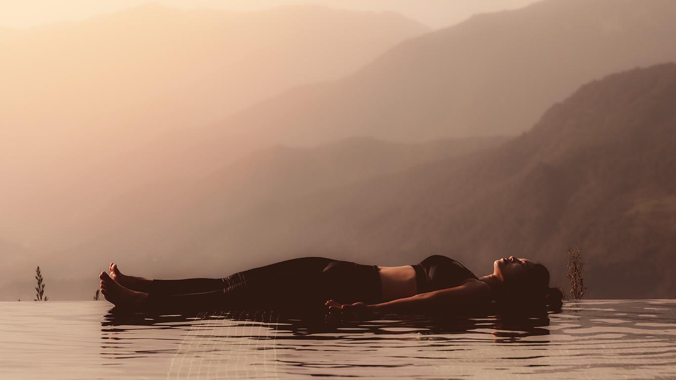 yoga nidra by the shore