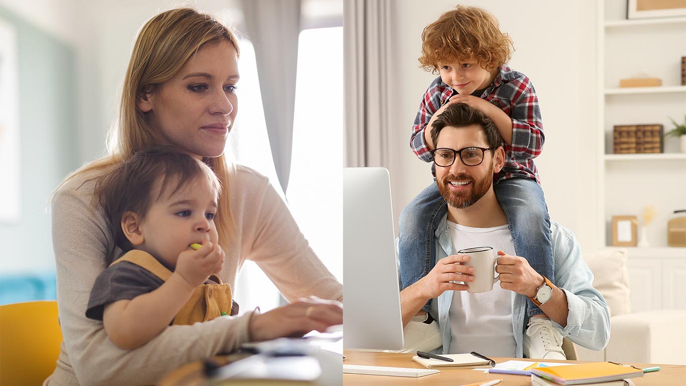 changing roles as working from home is more common